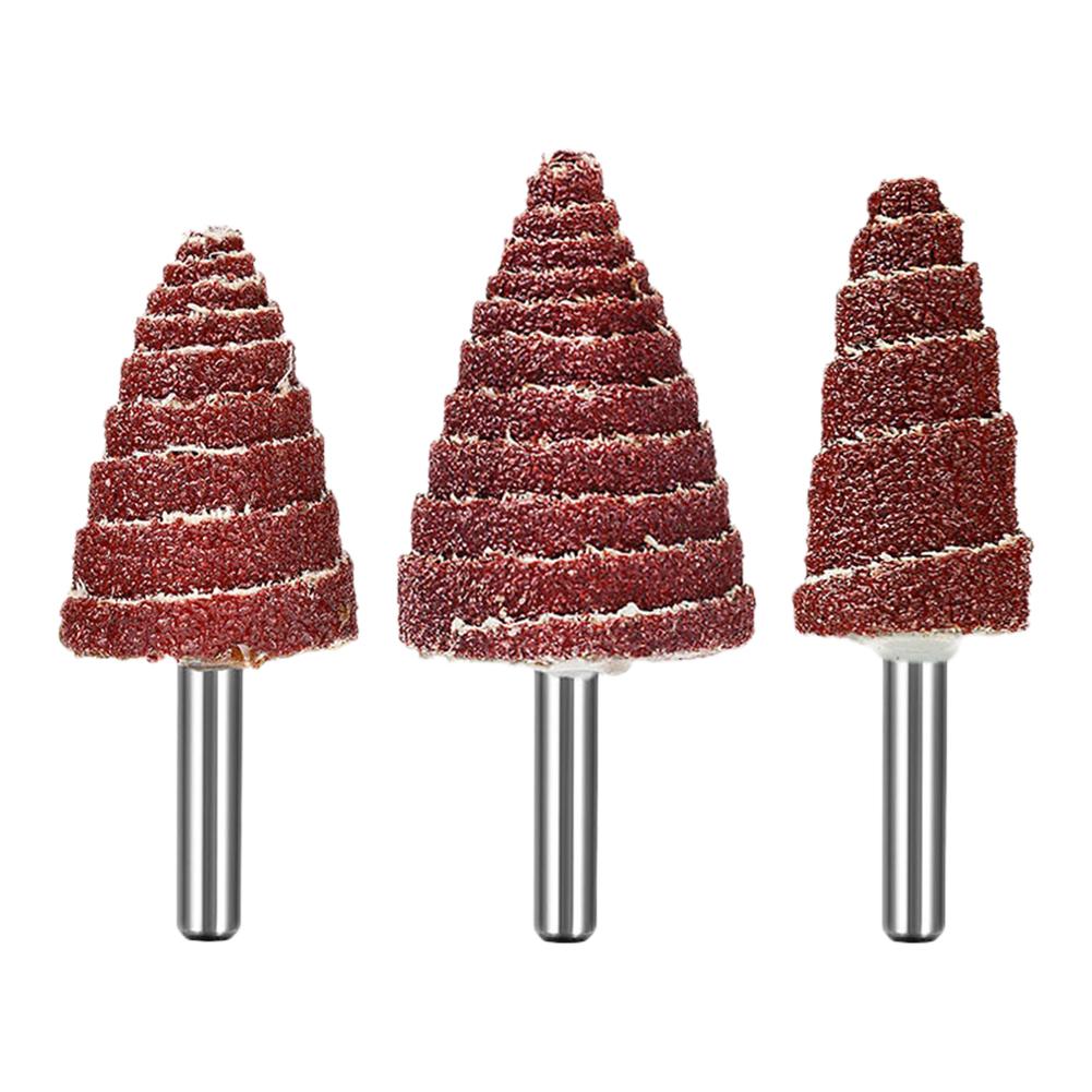 New Sandpaper Wheels Sandpaper Wheels Cone Polishing 20/25/30mm 26g 6mm Shank Diameter Accessories Parts Resin