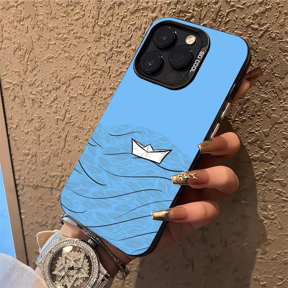 Sailing Boat Phone Case  Phone Case For iPhone 14 16 15 11 12 13 Pro Max Mini Plus Shockproof Cover