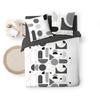 Housse Couette + 2 Taies 220 X 240 Cm Chilipop Noir