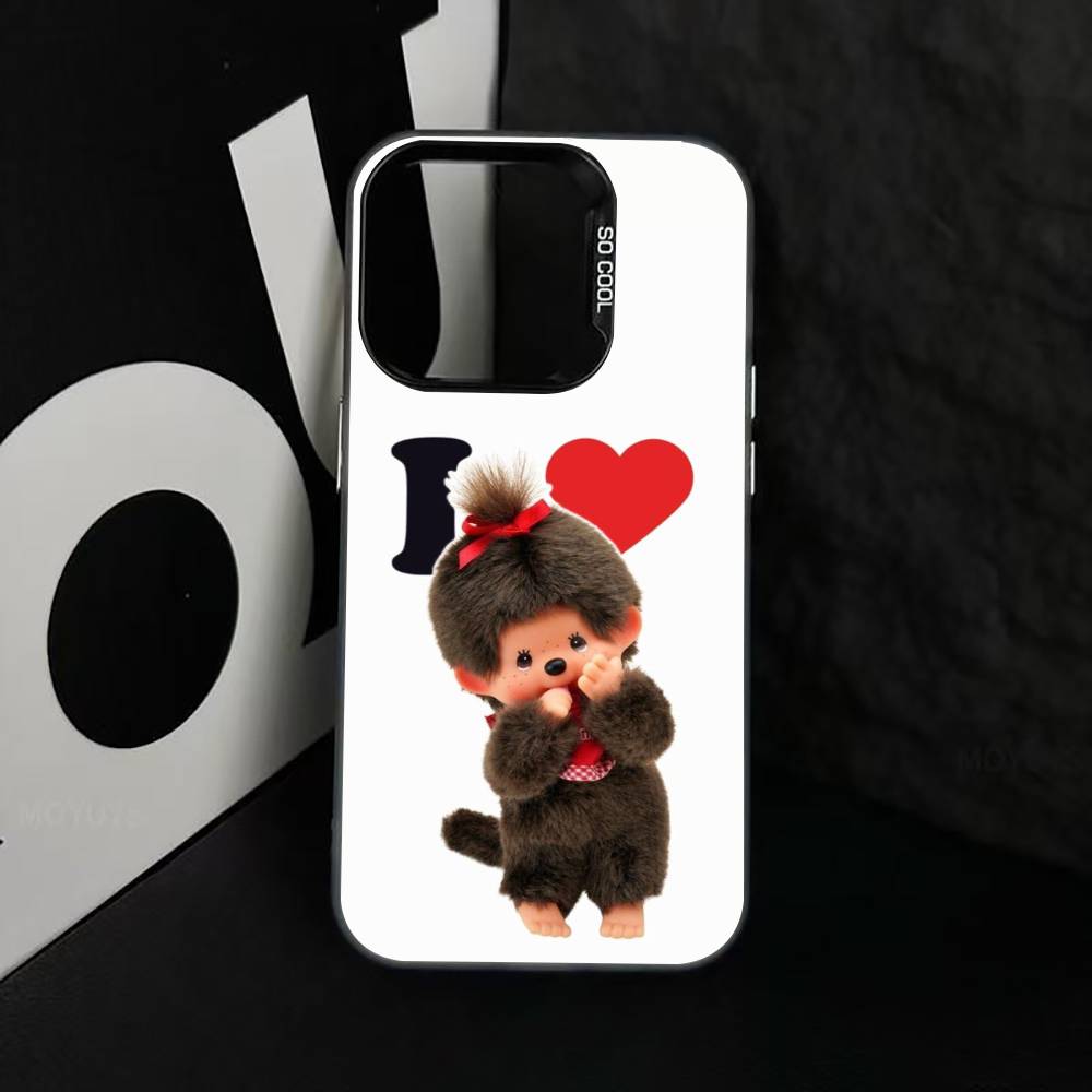 C-Cute M-monchhichis-s Phone Case For iPhone 17,16,15,14,13,12,11 Plus,Pro Max,XS,Colorful Silver Phone Case Funda Cover