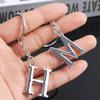 Ornaments 26 English Alphabet 26 Letter Keyring Car Key Rings Alphabet Keychain Letter Key Chains