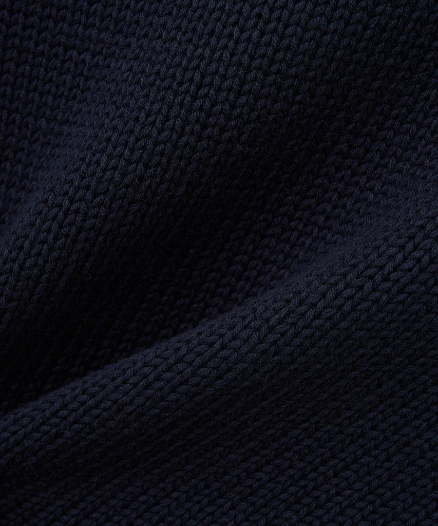 NOIRER FOR WOMAN Heavy Cotton Crop Knit (Navy)