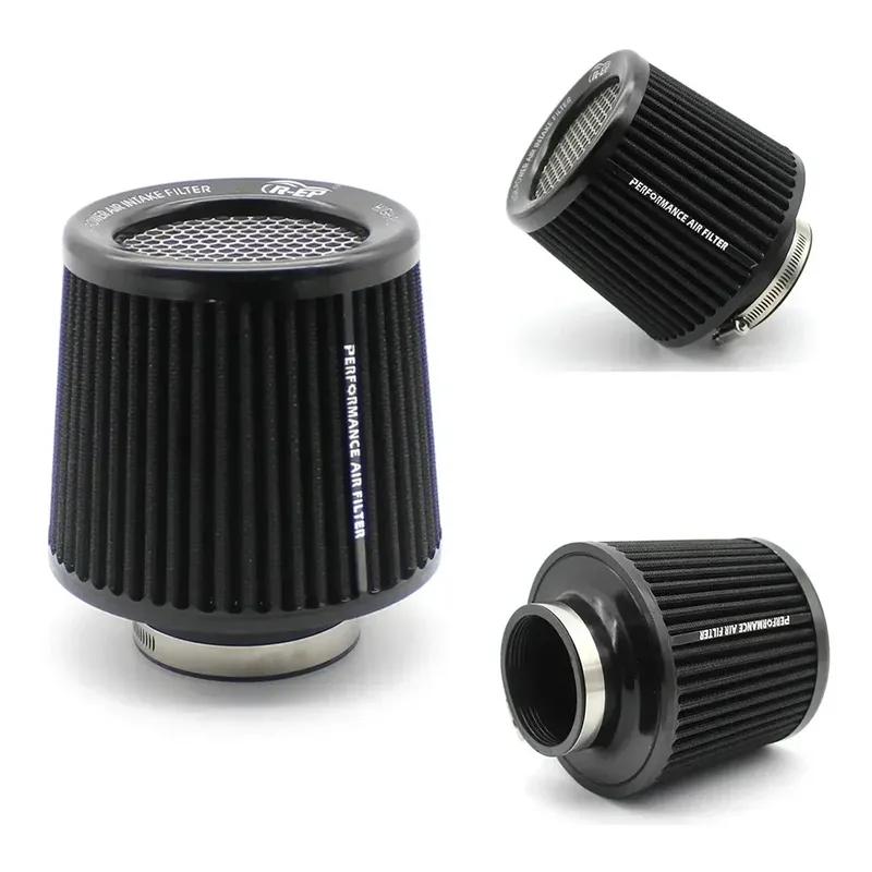 63/76/89/101mm Universal Car Air Filter High Flow Cone Cold Air Intake Filter Auto Modification Accessories Air-Filter Mesh Cone