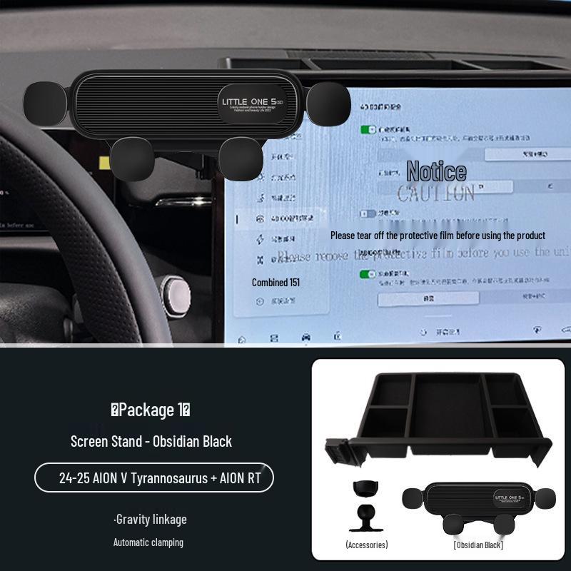 Enhanced Phone Holder with Storage for Aion V & Aion R, Optimized for 24-25cm Users