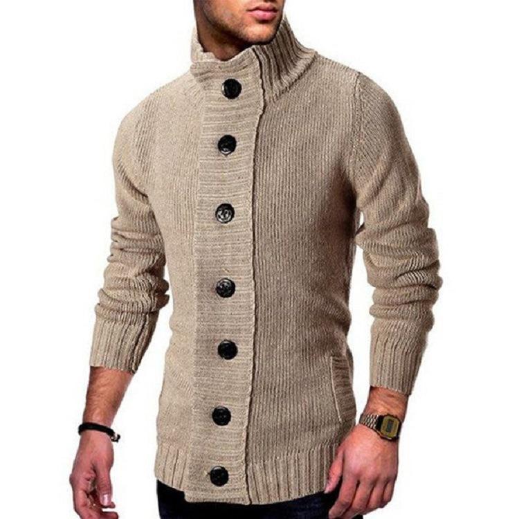 2026 Fashionable Men s Single-Breasted Knitted Cardigan Jacket M 3860₽
