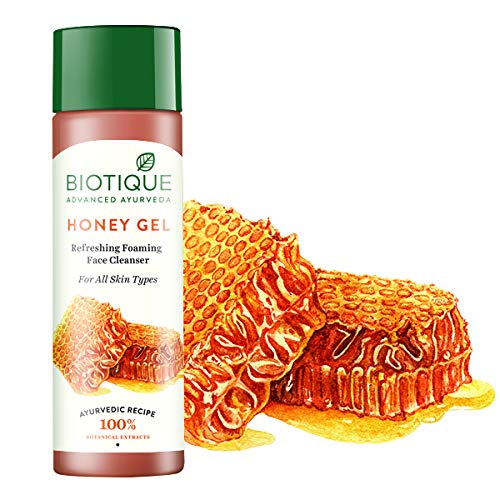 Biotique Bio Honey Gel Refreshing Foaming Face Cleanser, 120ml And Biotique Bio Papaya Revitalizing Tan Removal Scrub, 75g