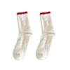 4Pairs Stripe Thicken Warm Socks Pile Up Tube Sock Women Fashion Winter Fluffy Socks  Women