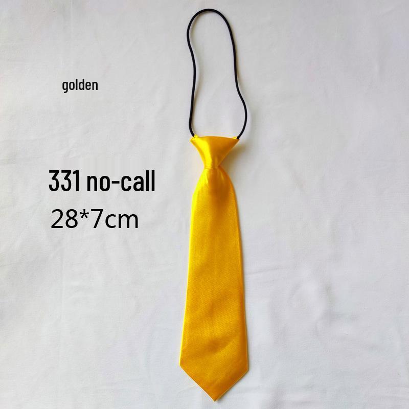 Solid Color Short Pullover with Cute Tie for Women & Children - Casual Uniform Accessory