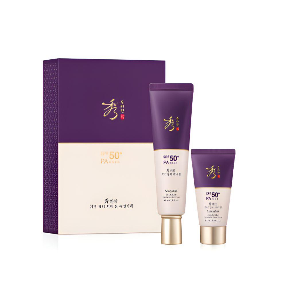 Sooryehan Cheonsam Spot Correcting Cover Sun Set SPF50+ PA++++ Tone-Up Sunscreen 60ml + 31ml