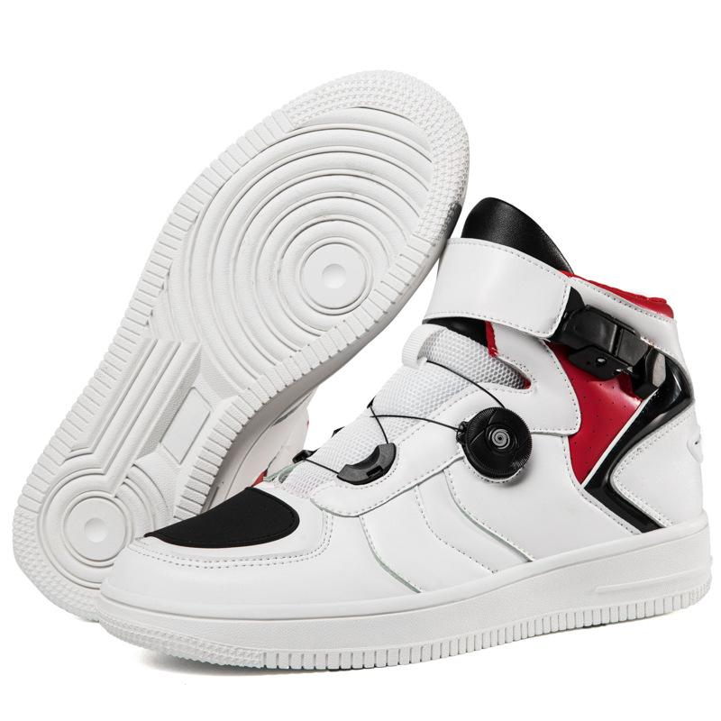 

New motorcycle shoes, cycling shoes for both men and women, all-season board shoes for motorcycle travel equipment 42 червоний/білий