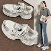 Chaussures de papa tendance femmes 2025 printemps et été nouveau maille respirante semelle épaisse antidérapante légère baskets de course étudiantes