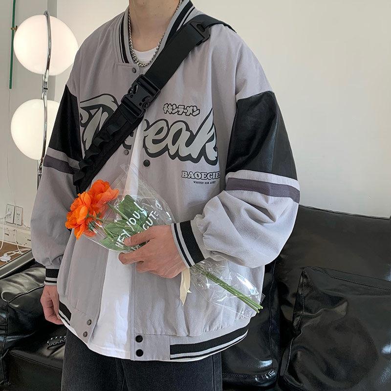 

Осенне-зимняя куртка для пары, куртка с капюшоном, мужская модная и красивая свободная одежда, американская спортивная ветровка, костюм для альпинизма S