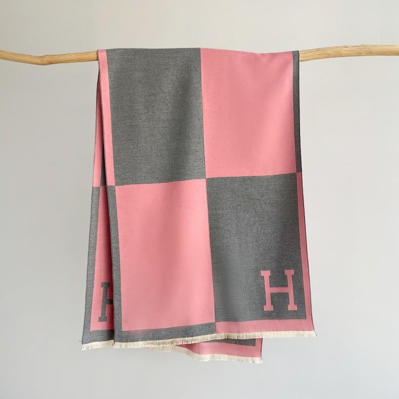 Korean-Style Houndstooth Faux Cashmere Scarf Shawl for Women - Thickened Double-Sided Winter Neck Warmer