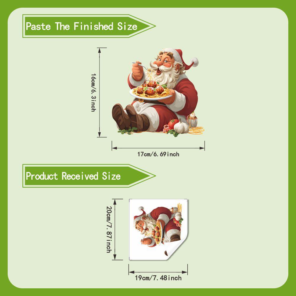

Санта Клаус Ест Наклейки на Стену для Рождественского Украшения Комнаты Наклейки на Стену 30*20cm