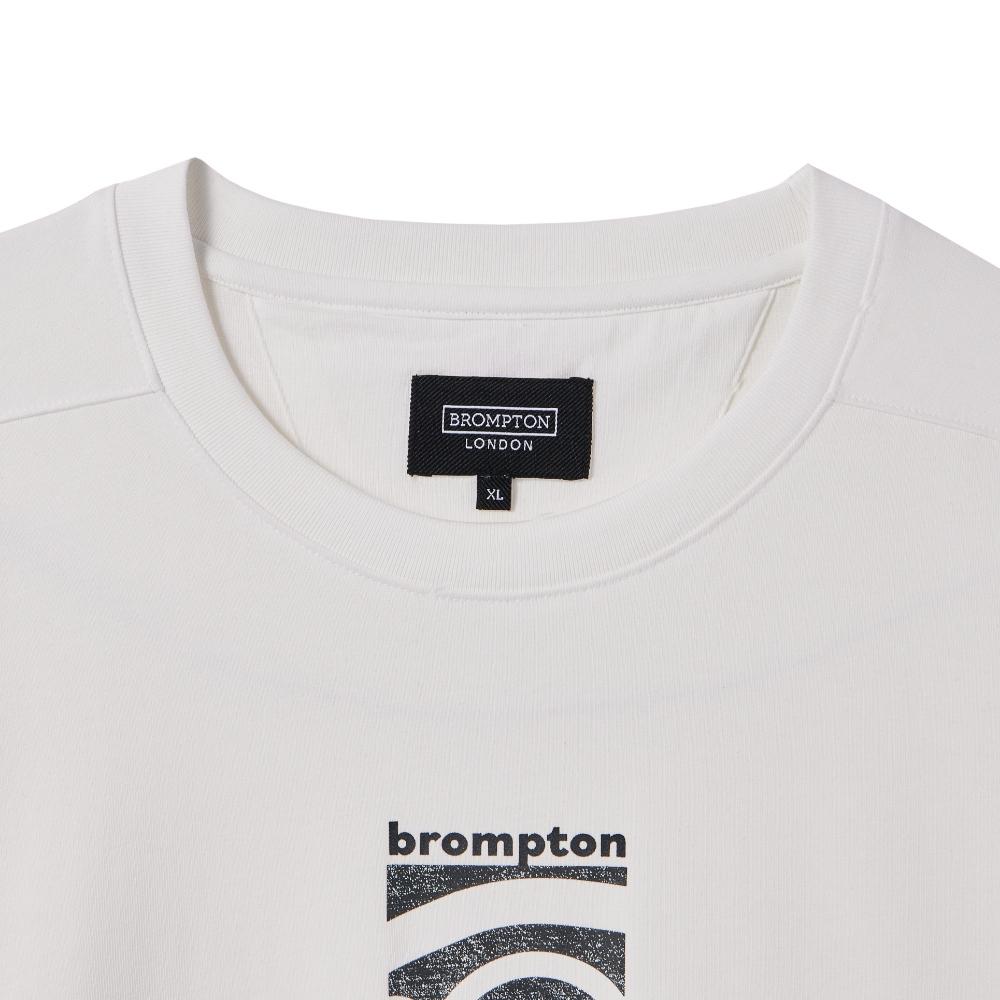 BROMPTON LONDON Reflective Graphic T-Shirt - White (P242Uts126)