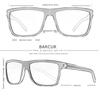 Gafas de Sol Clásicas para Hombre Marca BARCUR Comodidad Duradero Montura Rectangular de PC Lente TAC Versátil Edad Gafas de Sol Polarizadas