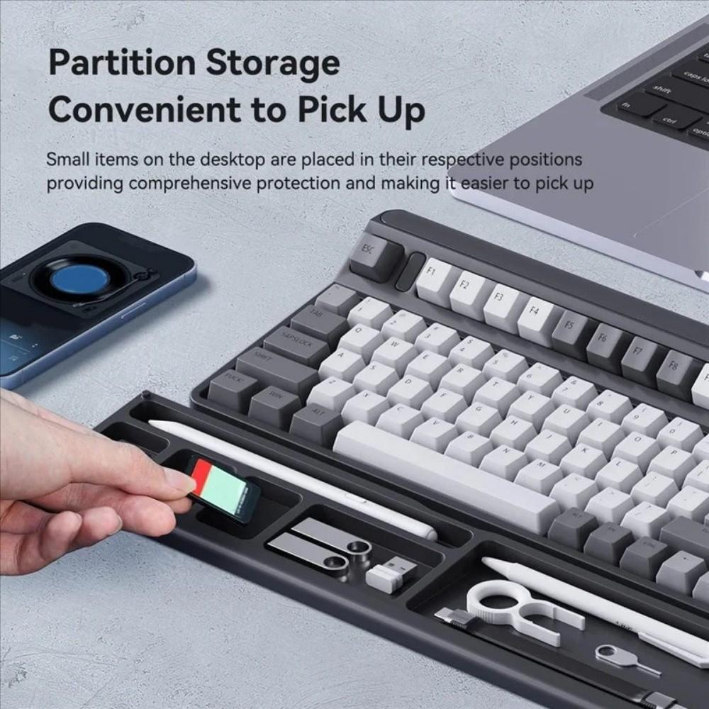 Soft Wrist Rest Pad Storage Space Keyboard Wrist Rest Ergonomic Hand Support  Mechanical Keyboard