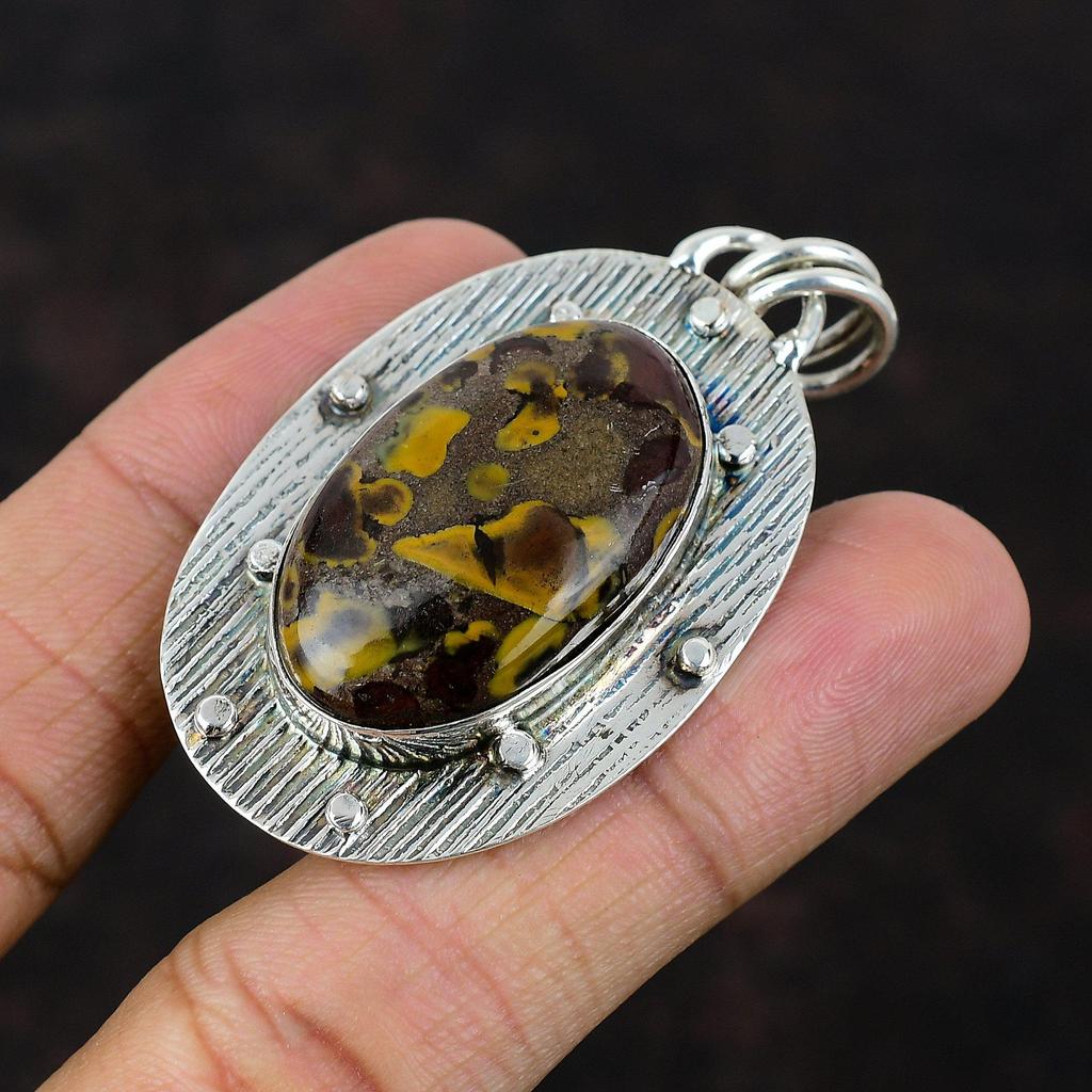 Frukt Jaspis Hänge Mycket Vackert Ädelstenssmycke 925 Sterling Silver Hänge Handgjort Antikt Hänge Gåva Till Vän Unik Design Smycke
