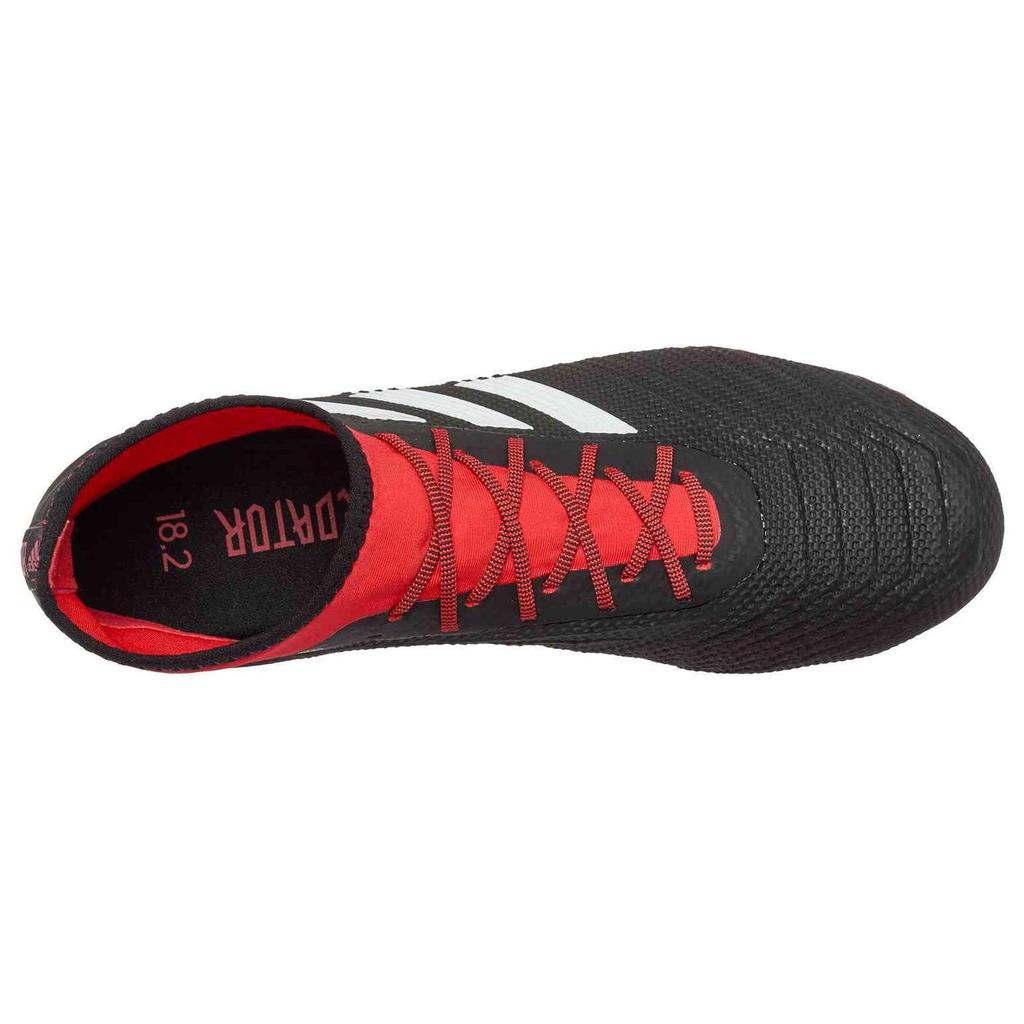 Adidas Predator 18.2 FG Core Black Red Men Sneakers Cloud-White DB1999