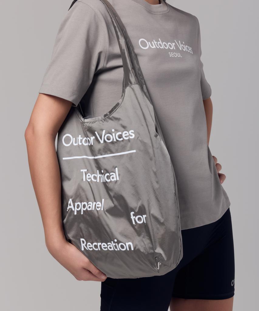 Outdoor Voices Seoul Exclusive Nylon Tote Bag (Charcoal)