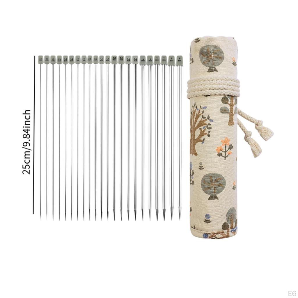 22x Knitting Pins Set 11 Pairs for Handmade DIY Carpet Hat Elephant