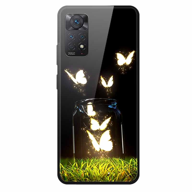 Tempered Glass Case For Xiaomi Redmi Note 12 Pro 4G Case Hard Glass Back Cover For Redmi Note 12 Pro 4G Phone Case Soft Bumper