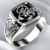 Unisex Viking Nordic Mythology Giant Wolf Ring - Fashion Hip Hop Rock Style Defense Totem Punk Finger Accessory for Men