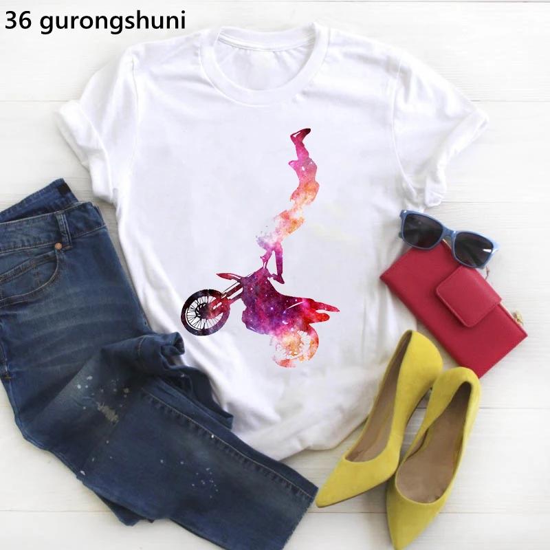 Im A Simple Unisex I Love Motorcycle And Wine Letter Print Tshirt Unisexs Clothing Watercolor Flowers Tshirt Femme Streetwear