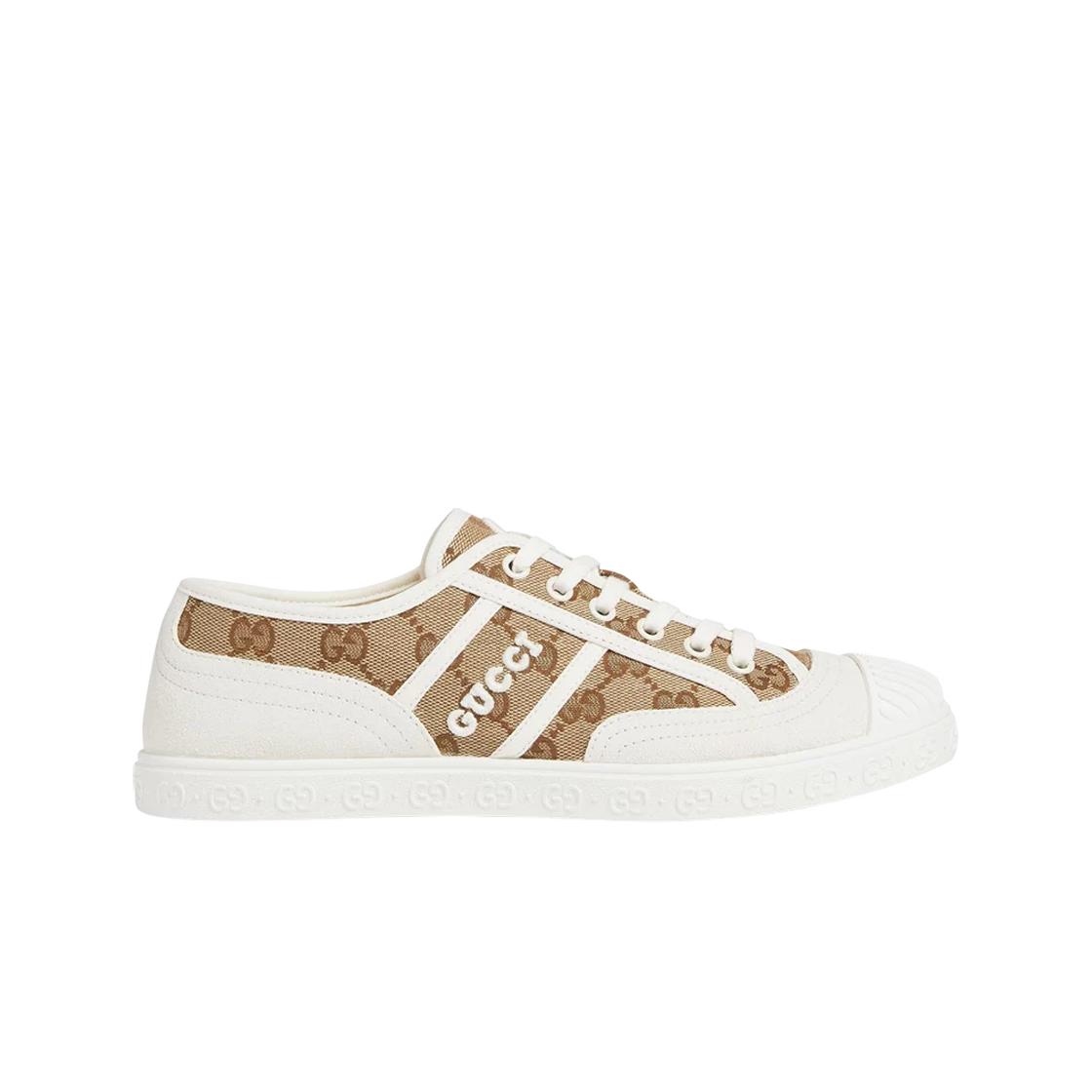 

(в) Кроссовки Gucci Gg Canvas Белые Бежевые Монограмма EU 37W