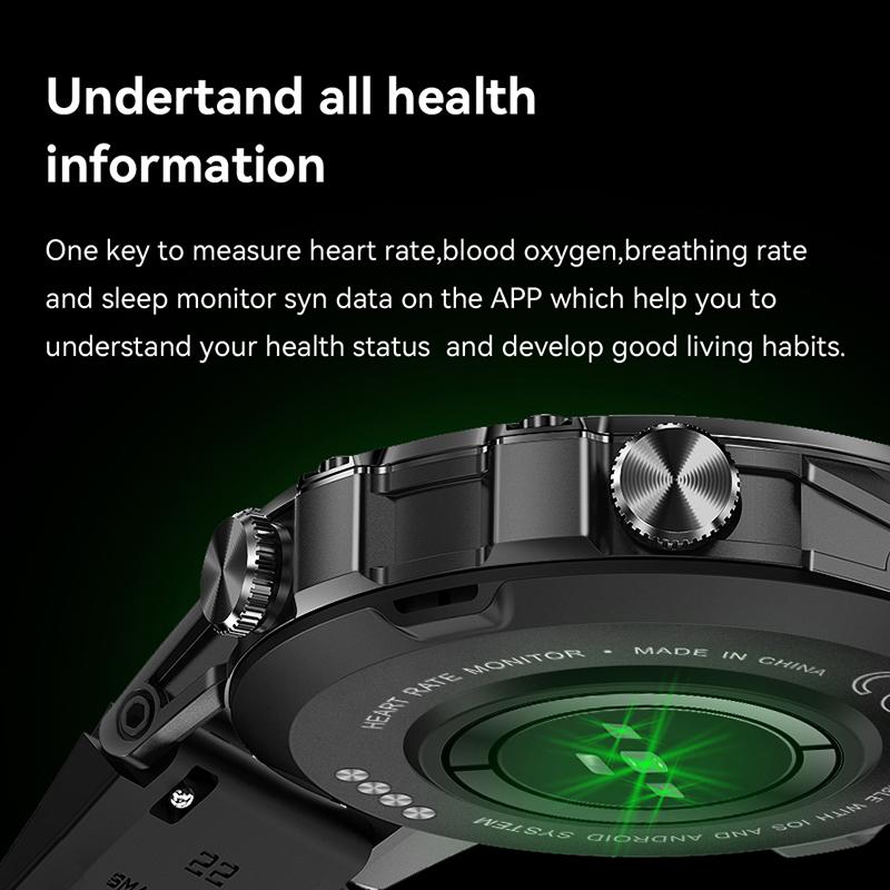 K52 1.39 inch IPS Display Smart Watch Heart Rate Monitor Bluetooth-Compatible Talk Long Standby Sports Bracelet