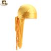 Male and Female Imitation Silk Long Tail Headscarf Hat Pirate Hat Hip Hop Headscarf Hat Silky Durag TJM-C