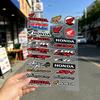 FOR HONDA HRC H WING Waterproof Reflective Motorbike Stickers Easy Peel Removable Decals for Motorcycle Car