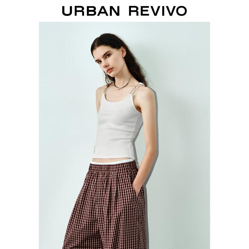 UR Women's Slim-Fit Metal Buckle Sleeveless Vest