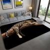 Fashion Leopard Pattern Carpet On The Floor 3d Animal Printed Big Carpet Living Room Soft Sponge Bathroom Mat Absorb Anti -Slip