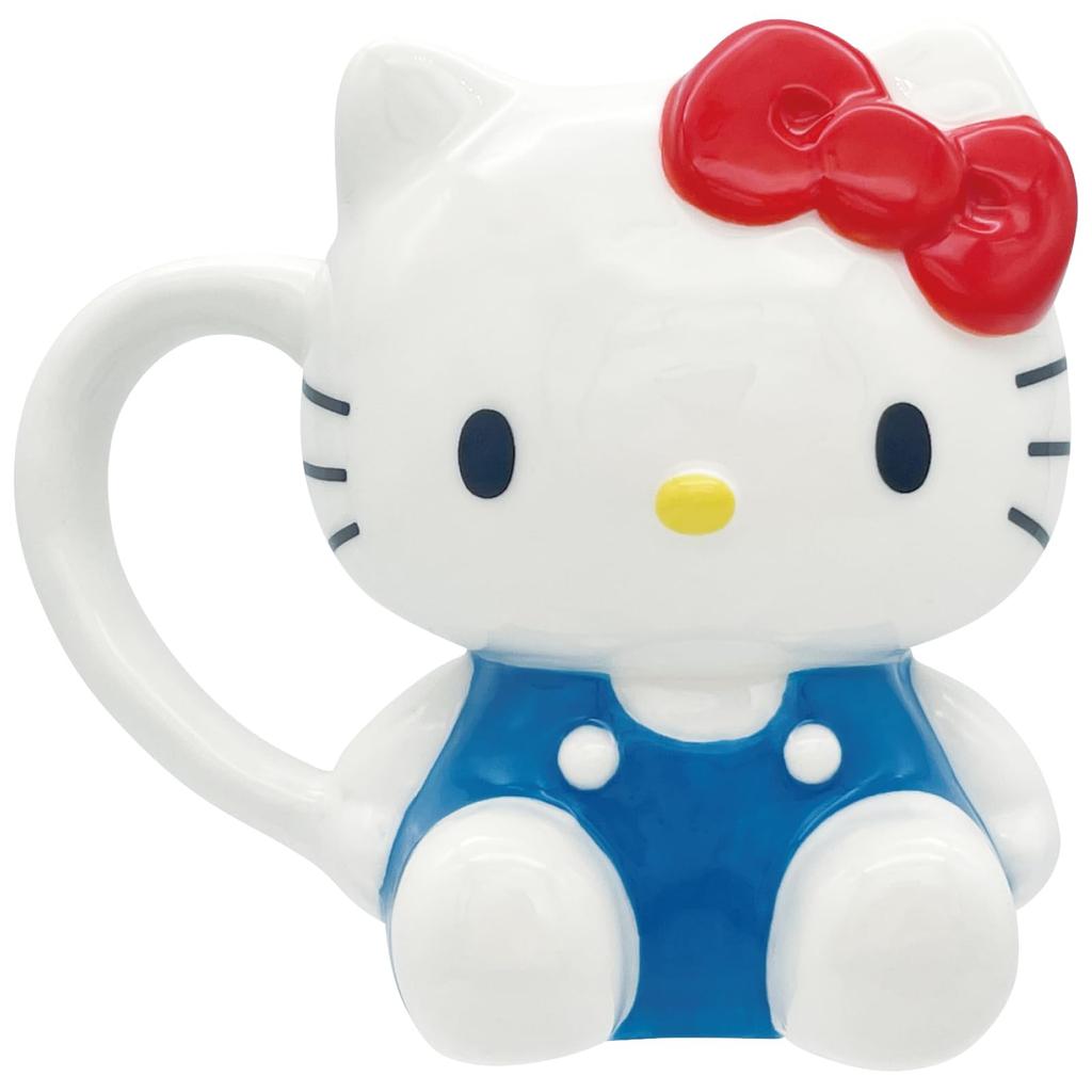 Sanart Sanrio Hello Kitty 3D Retro Birthday Gift for Women and SAN5090 Die-Cut Mug, Approx. 230ml, Goods, Tableware, Children,