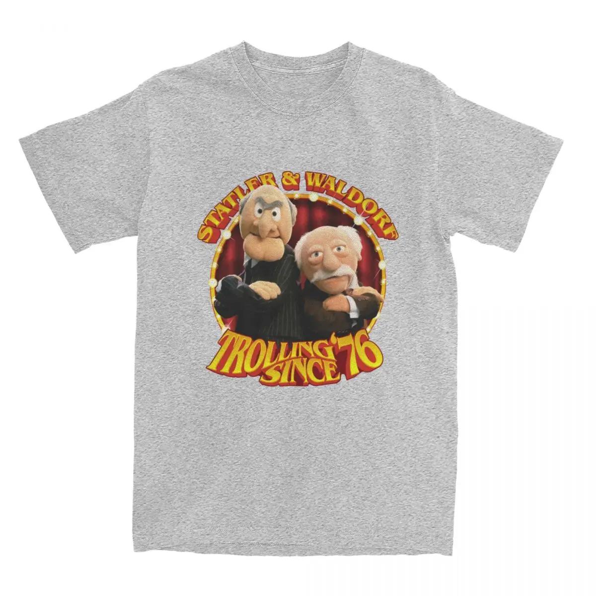 

Новая модная футболка для троллинга 76 Since Statler And Waldorf Show Мужская Уникальная Футболка с Круглым Вырезом Хлопок Одежда Большого Размера S
