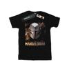 STAR WARS Womens/Ladies The Mandalorian Helmet Cotton Boyfriend T-Shirt