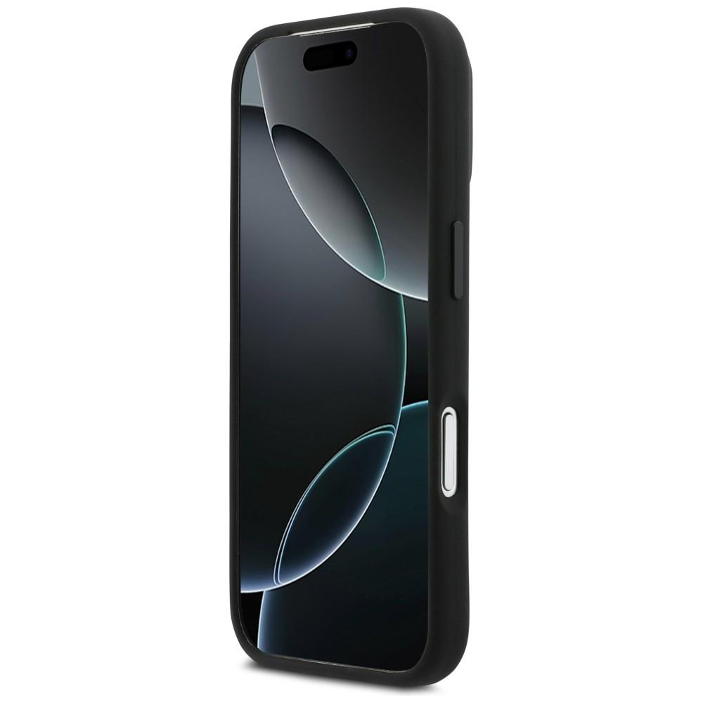 BMW M Silikon Horizontale Linie MagSafe Hülle für iPhone 17 Pro Schwarz