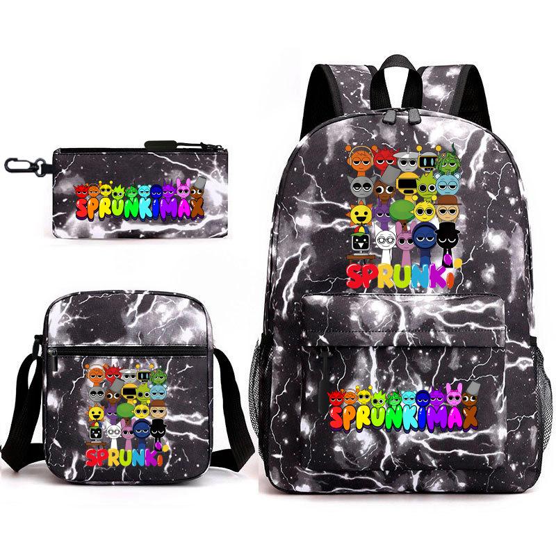 

Cartoon rhythm box heat transfer European and American animation schoolbag student schoolbag children backpack 17 Backpack