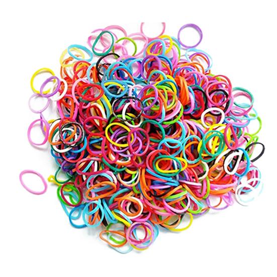 100Pcs Pet Rubber Bands Mixed Color High Elasticity Rubber Stretchable Pet Hair Bows for Cat
