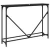 Console Table Black Oak Effect 102 X 23 X 75 Cm