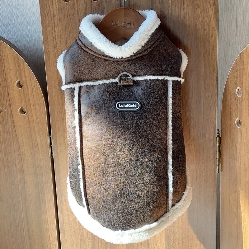 

Winter Dog Coat Jacket Thick and Warm Pet Apparel Pomeranian Poodle Bichon Frise Schnauzer Dog Clothing Puppy Costume Outfit XS（old） коричневий