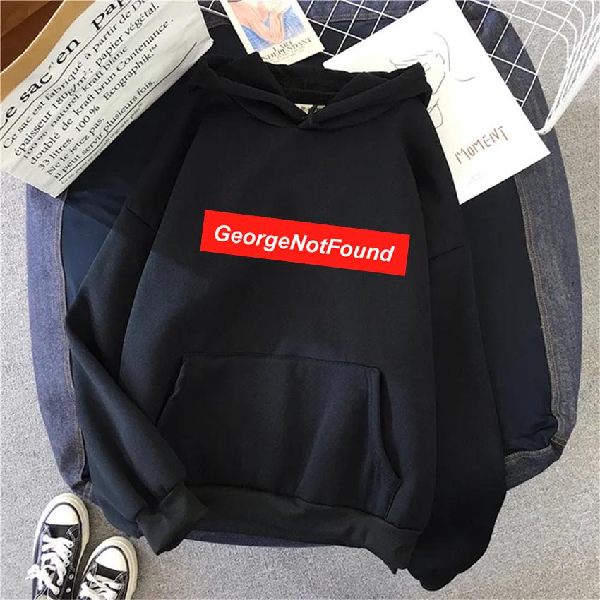 

Fashion George Not Found Printed Women Hoodies Fleece Women Casual Pullover Y2K Harajuku Clothes Unisex Streetwear Male Hoody 3XL