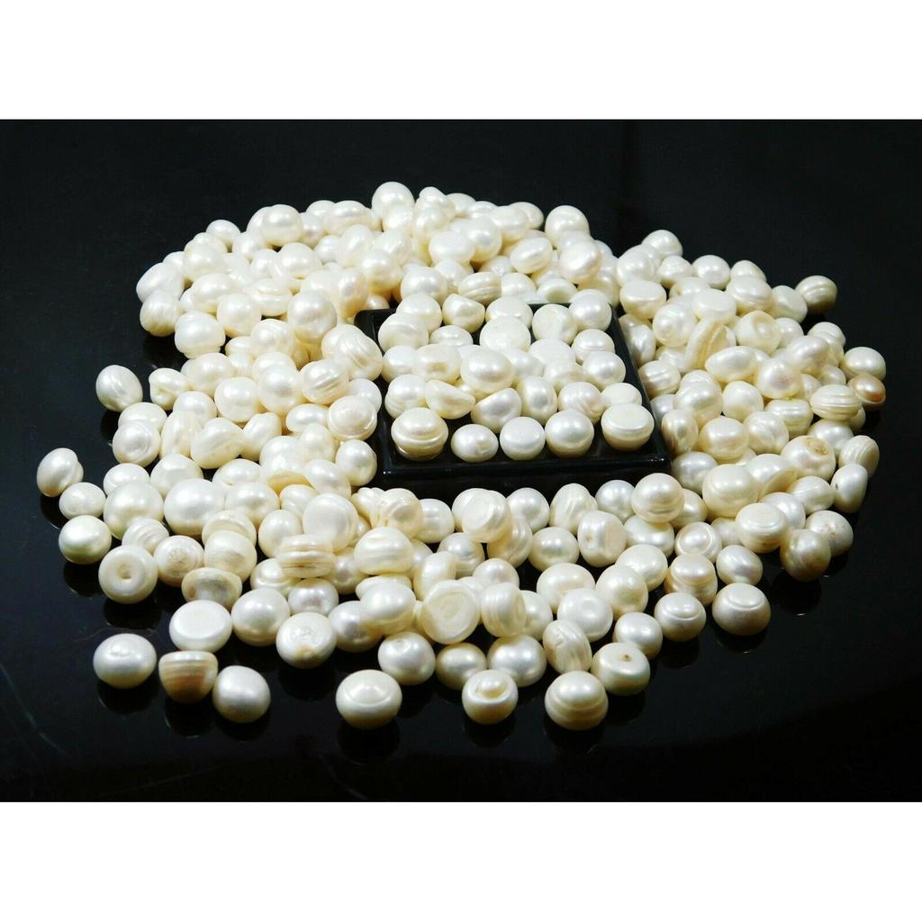 Cabochon Cut Natural White Pearl Lot 555 Carat Loose Gemstone