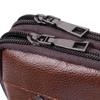 Men's Bag with Two Compartments Made of Genuine Leather VINTAGE Bag 22738 Brown