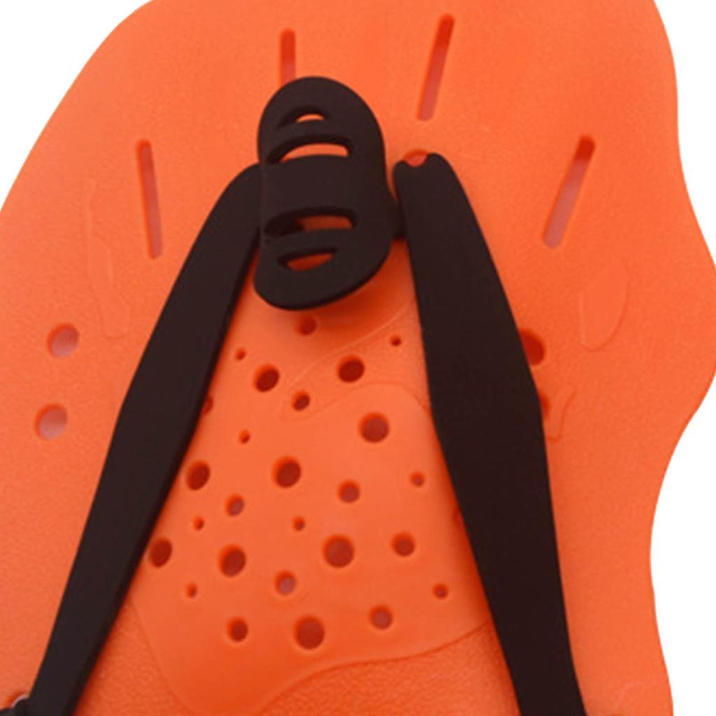 Hand Paddle Sturdy Anti Slip Swim Training Paddles Swimming Assistant Hand Fins for Teenagers Beginners Orange