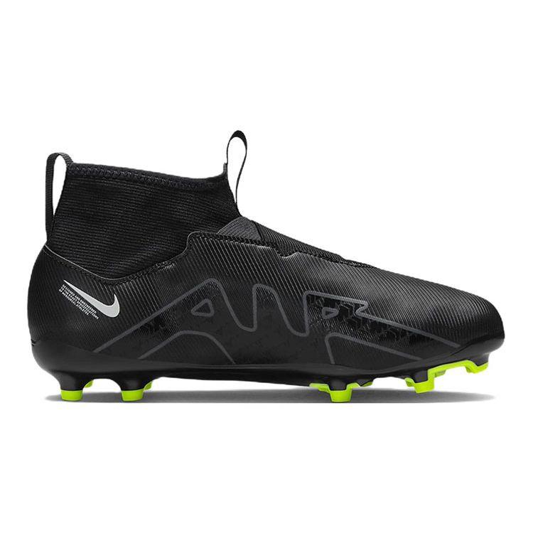 Nike Zoom Mercurial Superfly 9 Academy FG MG GS Black Dark Smoke Grey Kids Sneakers Summit-White Volt DJ5623-001