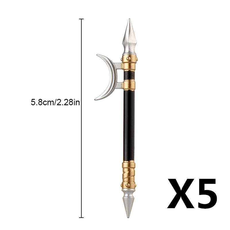 MOC Medieval Military Anime Figures Weapons Building Blocks Toys Soldiers Shield Sword Bow Trident Ax Gun Hammer DIY Gifts K027
