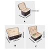 Travel Jewelry Case With Anti Scratch Interior And PU Exterior For Accessories Storage Box For Necklaces Earrings Rings