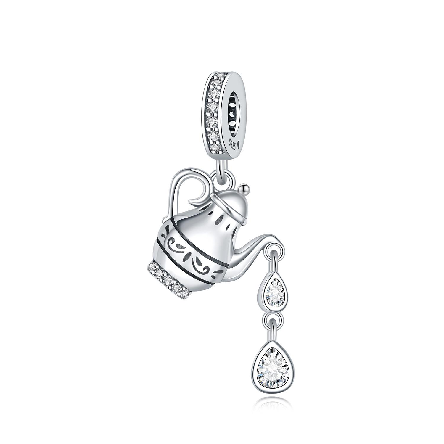 

Beads Copper Charms Original Tea Pot Fairy Tale Pendant Beads Fit Bracelet Jewelry Diy Women Fine Gift Accessory